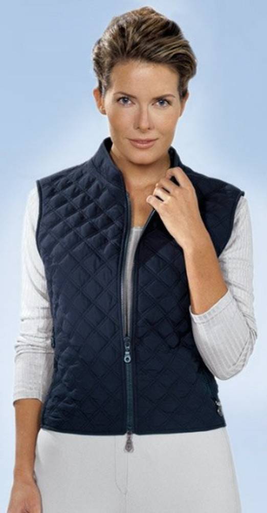 стеганная жилетка. Цвета: т.синий